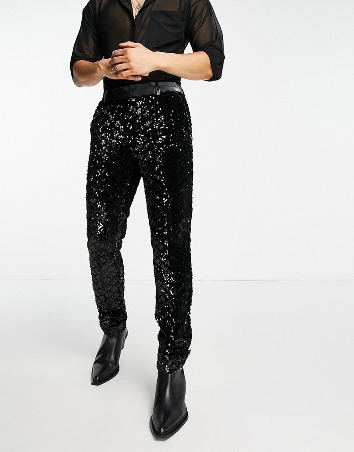 asos-design-skinny-suit-trousers-in-diamond-sequin